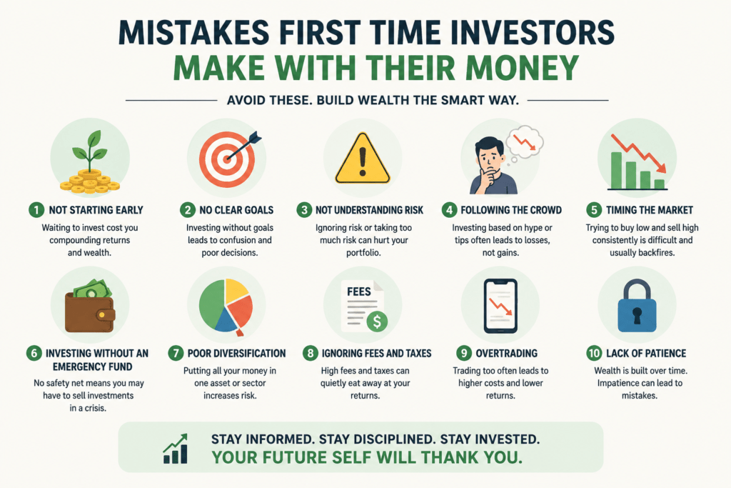 The biggest mistakes first-time investors make with their money