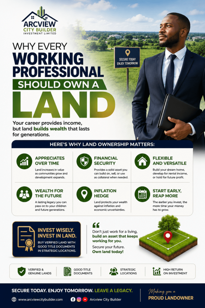 Why every working professional should own a land