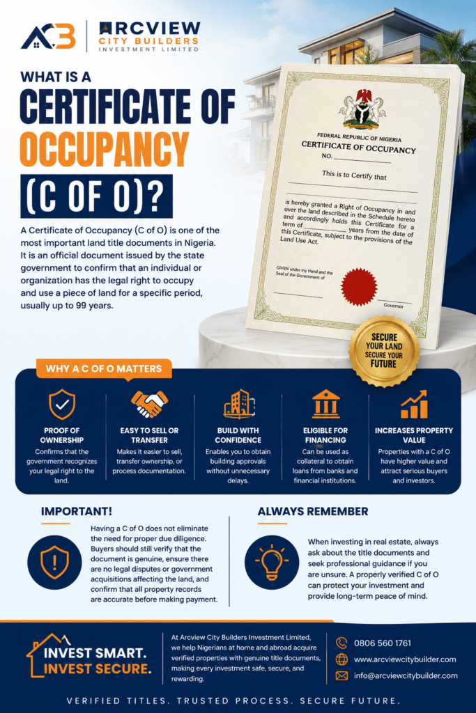 What is Certificate of Occupancy(CofO)
