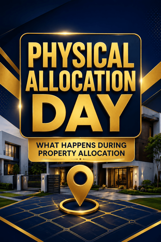 Physical Allocation Day,what happens during property allocation: