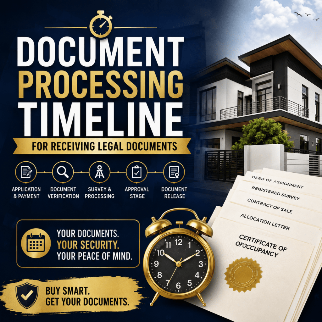 Document processing:timeline for receiving legal documents