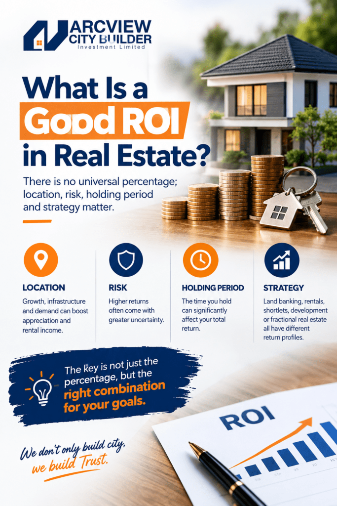 What Is a Good ROI in Real Estate? why there is no universal percentage; location, risk, holding period and strategy matter